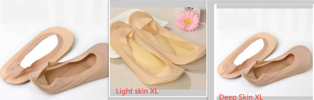 3D Arch Foot Massage Health Care Women Socks - Summer Socks Ice Silk Socks Invisible Slippers Feet Care