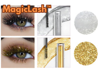 Violet Glitter Lash Mascara - Curling Extension Fast Dry Sequins Eye Black