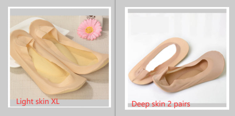 3D Arch Foot Massage Health Care Women Socks - Summer Socks Ice Silk Socks Invisible Slippers Feet Care