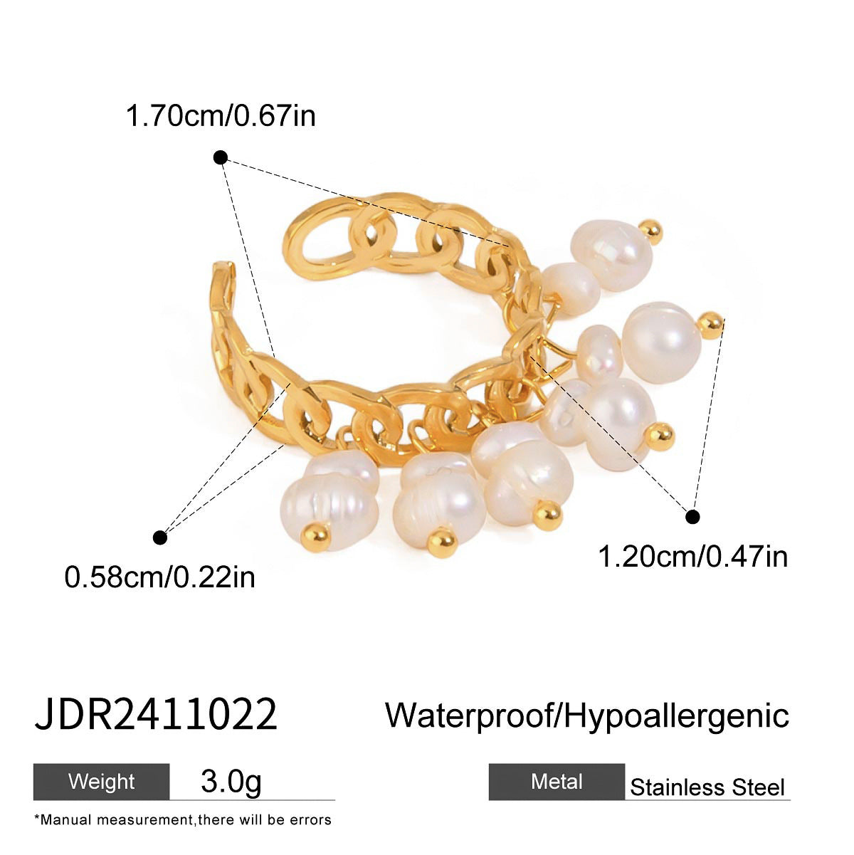 Stainless Steel Pendant Ring Titanium Steel No Fading