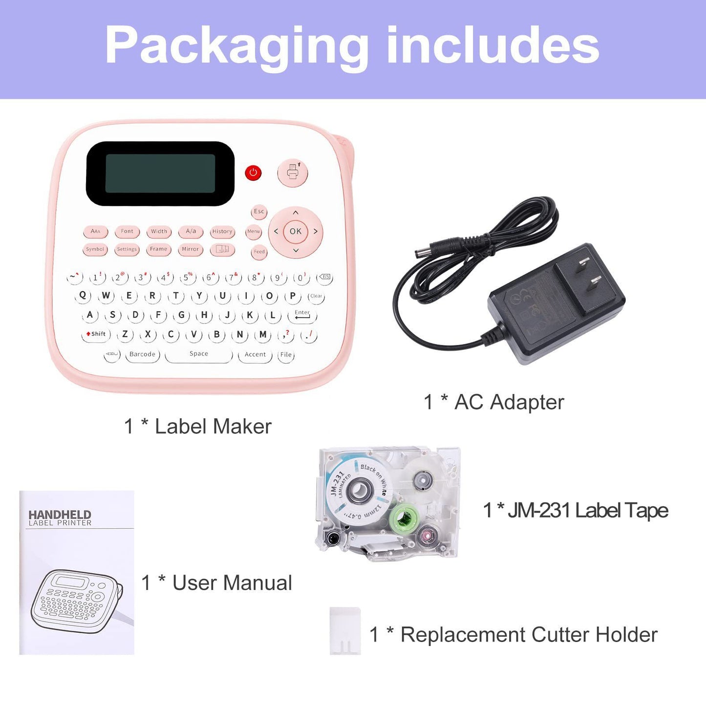 Mini Portable Label Printer - Ink-free Bluetooth