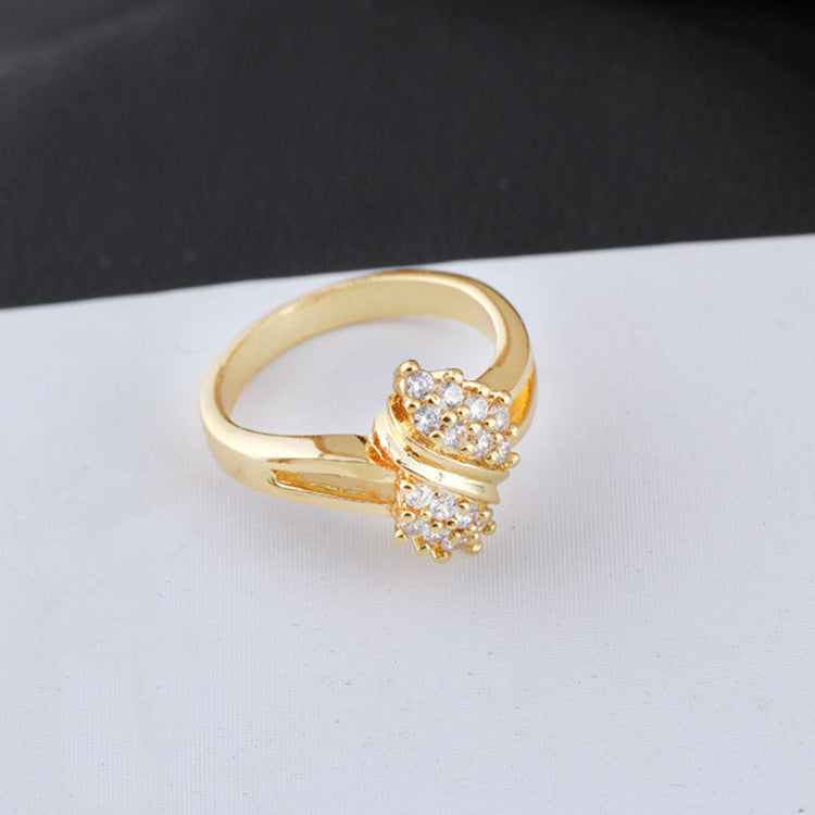 Girls Fashion Korean Zircon Ring