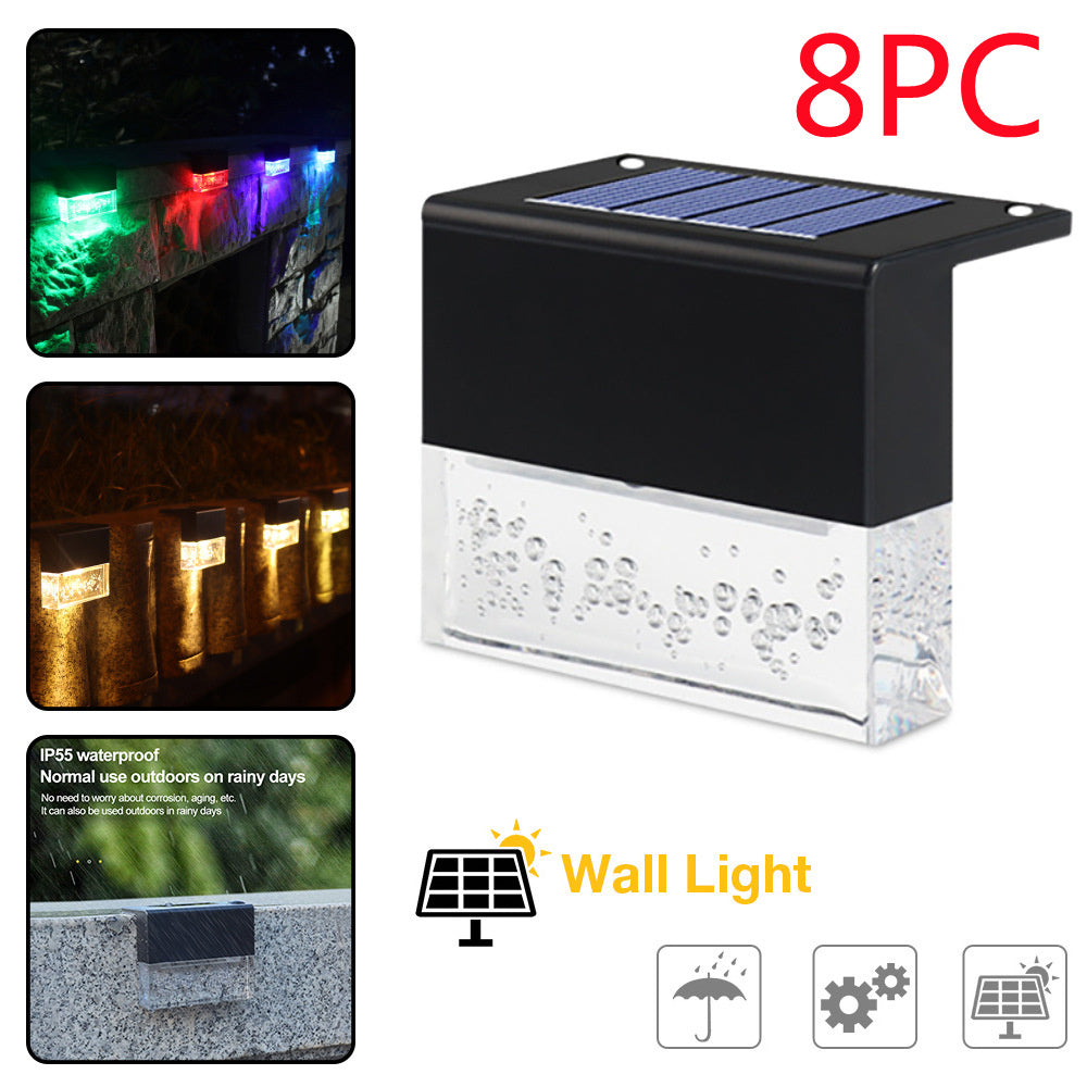 Waterproof RGB LED Solar Light - Step Fence Light
