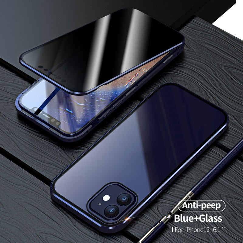 Magnetic Privacy Glass Case - Anti-Spy 360 Protective