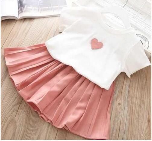 Summer Children Clothing Set - Big Bow T-Shirt & Shorts  Set