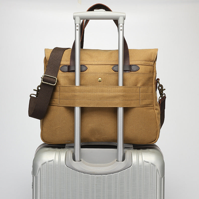 Portable Men's Briefcase - One-shoulder Crossbody Outdoor Travel