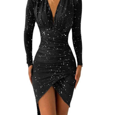 Sexy Bodycon Slim Draped Dresses