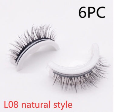 Reusable 3D Mink Lashes - Natural False Eyelashes Self Adhesive Glue Free Makeup Eyelash