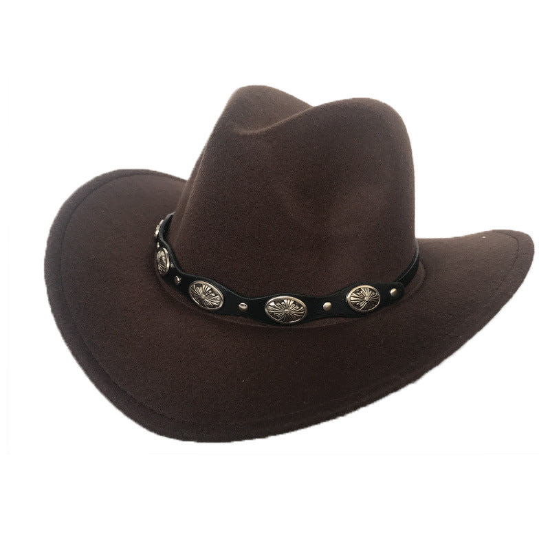 Punk Style Cowboy Hats And Felt - For Men And Women