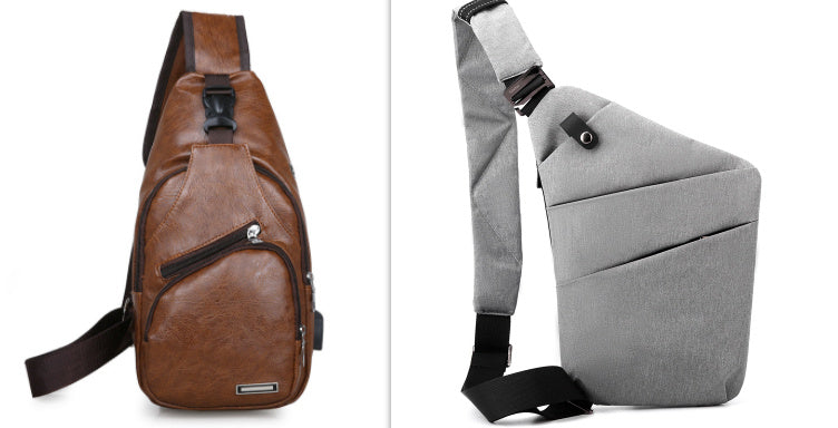 Canvas Chest Bags For Men And Women - Across One Shoulder