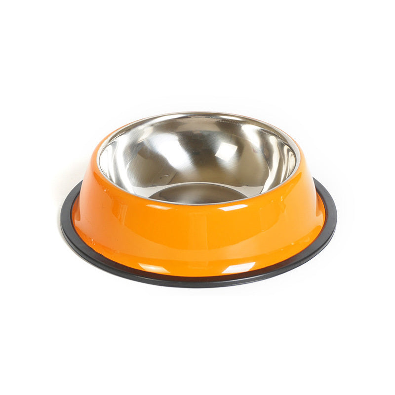 Premium Dual-Use Pet Bowl – Stainless Steel & Melamine Feeding Basin  pet bowl pet feeding basin - JumoShop