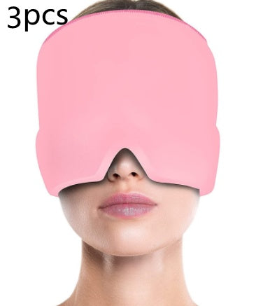 Ice Compress Headache Eye Mask Hat - Relief For Migraines, Stress, And Tension Massage Tool