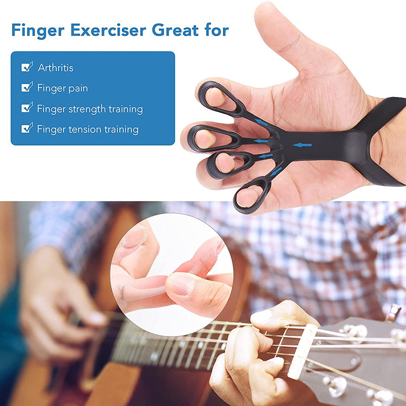 Silicone Grip Device Finger Exercise Stretcher - Arthritis Hand Grip Trainer Strengthen Rehabilitation Training To Relieve Pain
