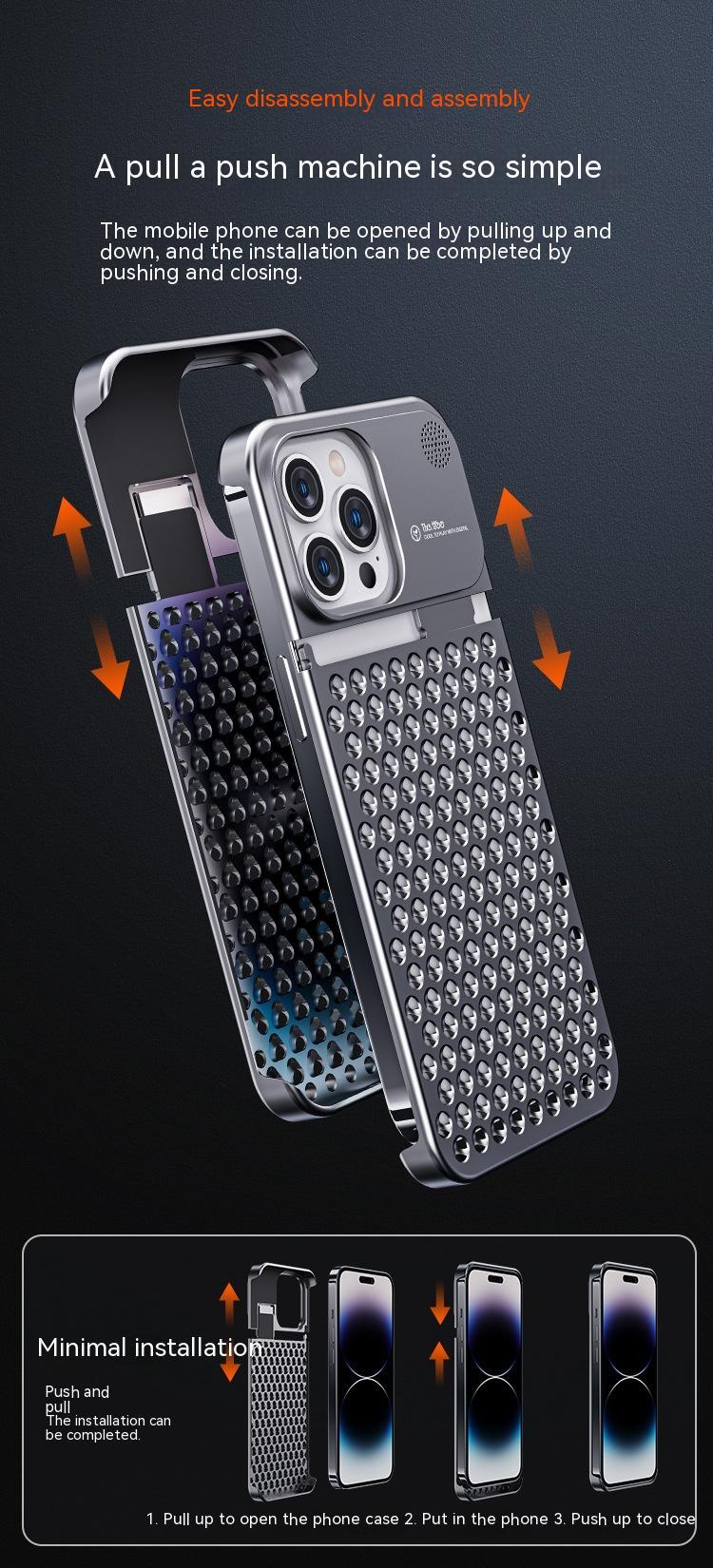 Aluminum Alloy Phone Case - Anti-fall Full Body Shockproof Phone Cove
