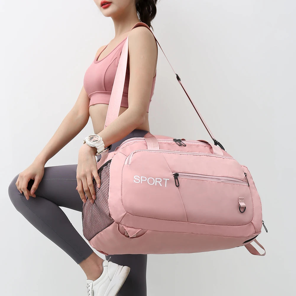 Luggage Bags For Women - Handbag Oxford Men's Fitness Gym Shoulder Bag Waterproof Sports Travel Backpack With Shoes Compartment
