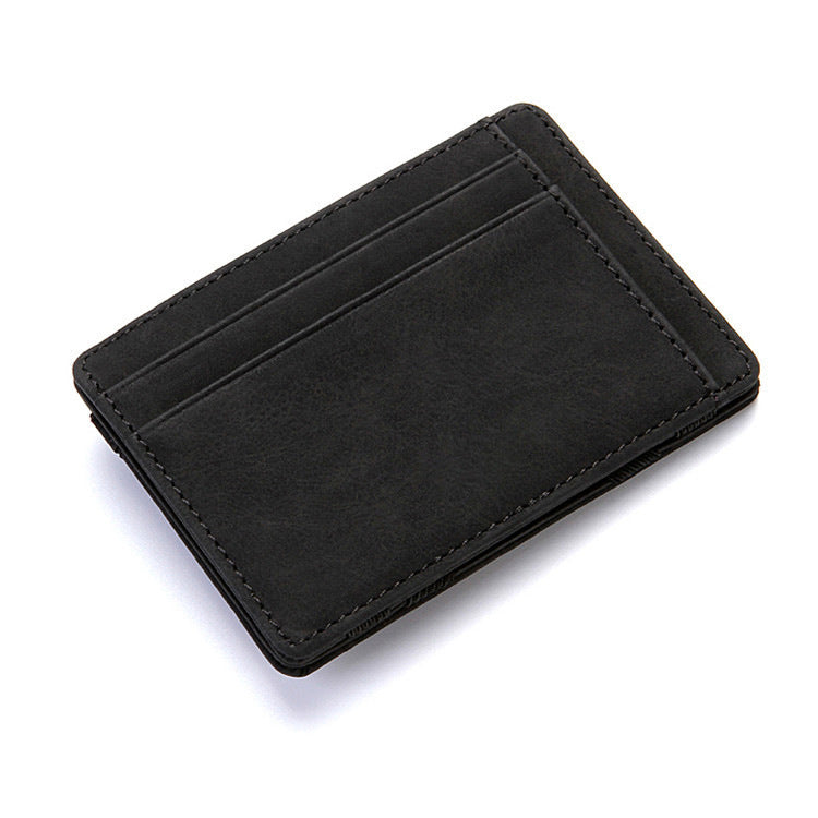 Creative Magic Wallet Flip Card Holder - Men's Lady's Wallet Zipper Coin Purse Short