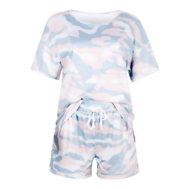 Tie-dye Print Pajamas Loungewear