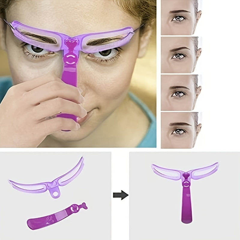8pcs Eyebrow Stencils - Eyebrow Shaping Kit, Eyebrow Template, 8 Styles Reusable Eyebrow Stencil With Handle