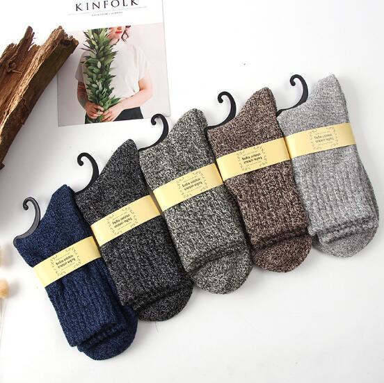 Winter Terry Wool Socks for Men
