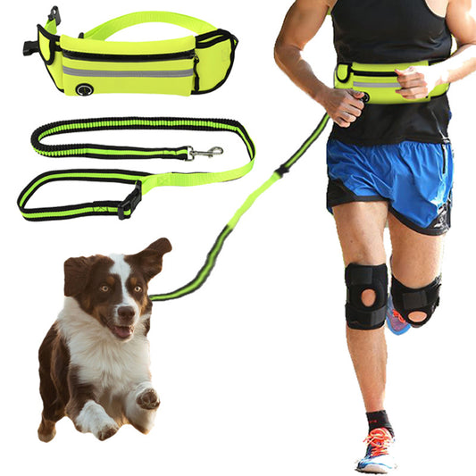Pet Waist Bag - Sports Traction Rope Reflective Waterproof Running Traction Rope