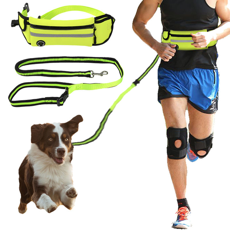Pet Waist Bag - Sports Traction Rope Reflective Waterproof Running Traction Rope