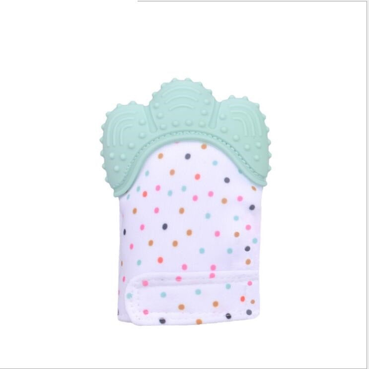 Baby Teether Anti-Bite Silicone Molar Gloves -  children's sound toys