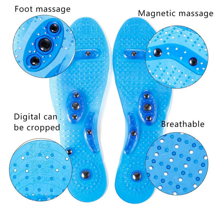 Magnetic Plus Elastomer - Transparent Silicone Massage Insole