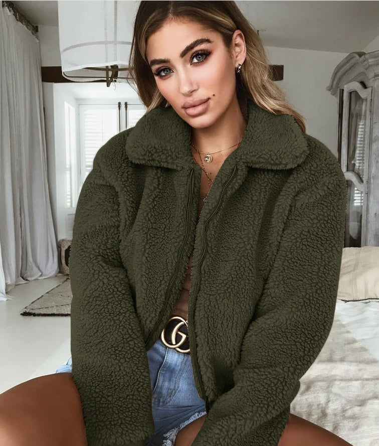 Women Long-sleeved Cardigan- Wild Shirt Jacket