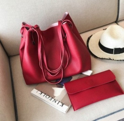 Fashion Shoulder Tote Bag - Two Piece Crossbody Bag