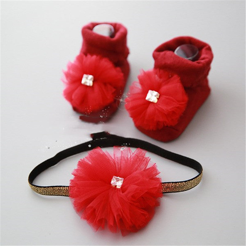 Stylish Children's short socks headband accessories