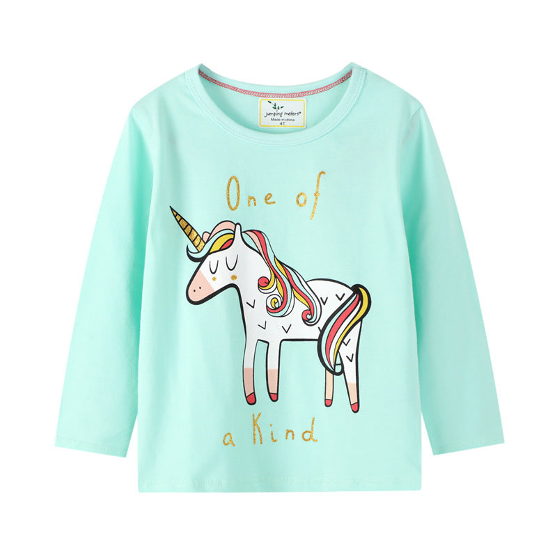 Girls' Unicorn Long-Sleeved T-Shirt