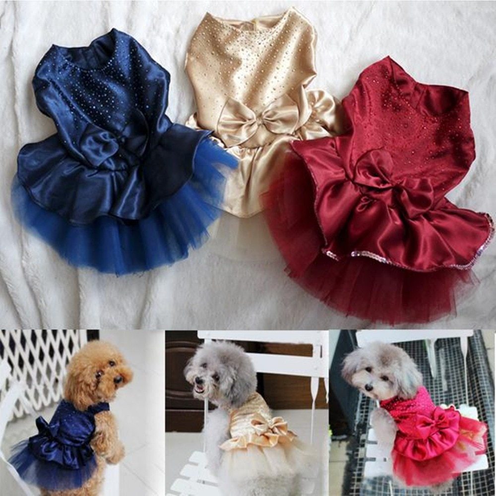 Elegant Dog Wedding Dress – Pet Formal Skirt for Special Occasions