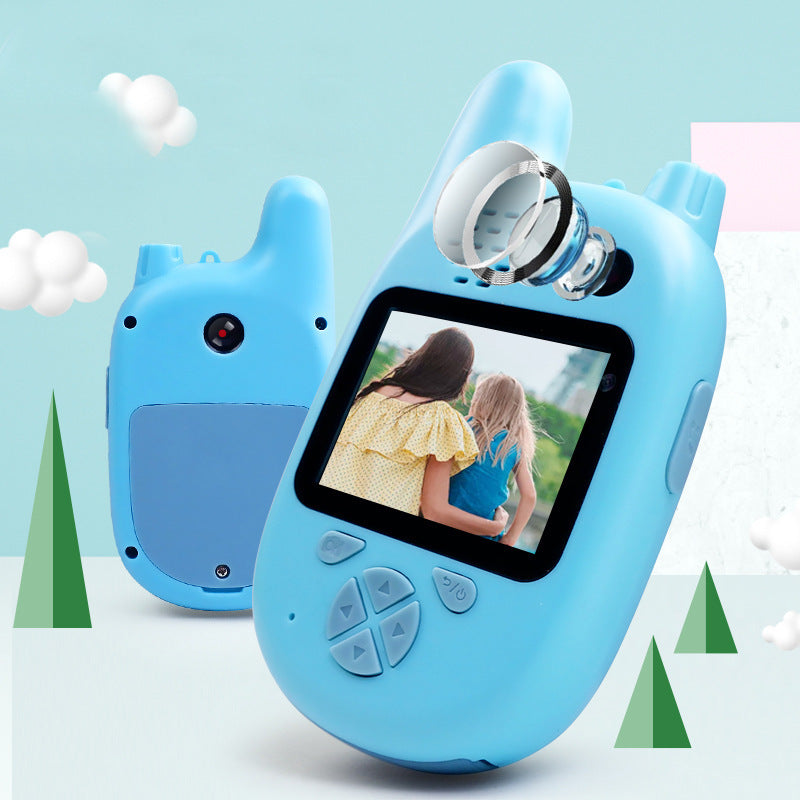 Walkie-Talkie Kids Camera Toys - Mini HD Cartoon Cameras