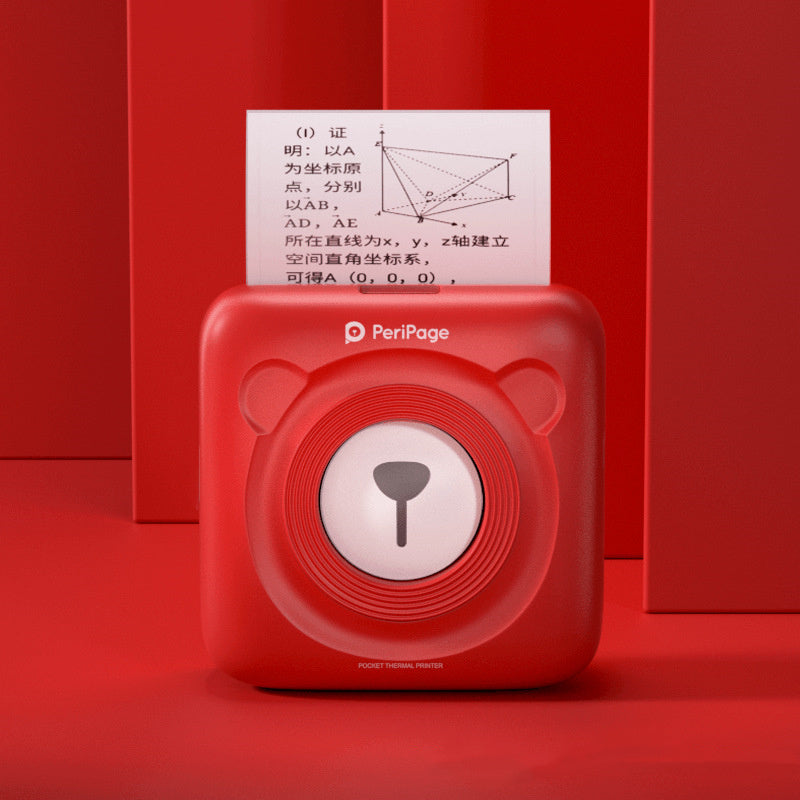 Mini Bluetooth Wireless Thermal Printer - Paper Sticker Label Printer