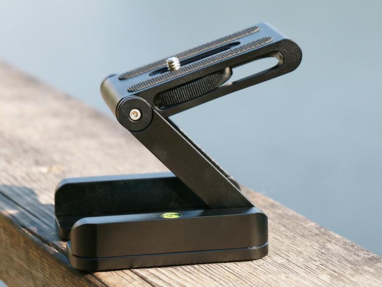 Flex Tilt Tripod Head -  Aluminum Alloy Folding Quick Release Plate Stand Mount Spirit Level For Phones Camera - JumoShop