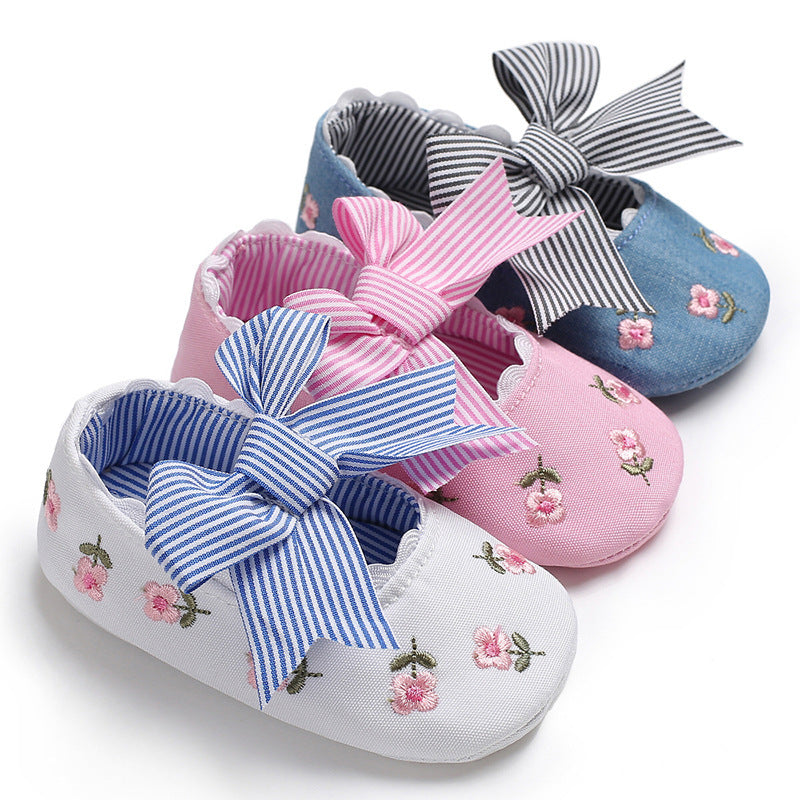 Bowknot Baby Shoes - Toddler Anti-Slip Shoe