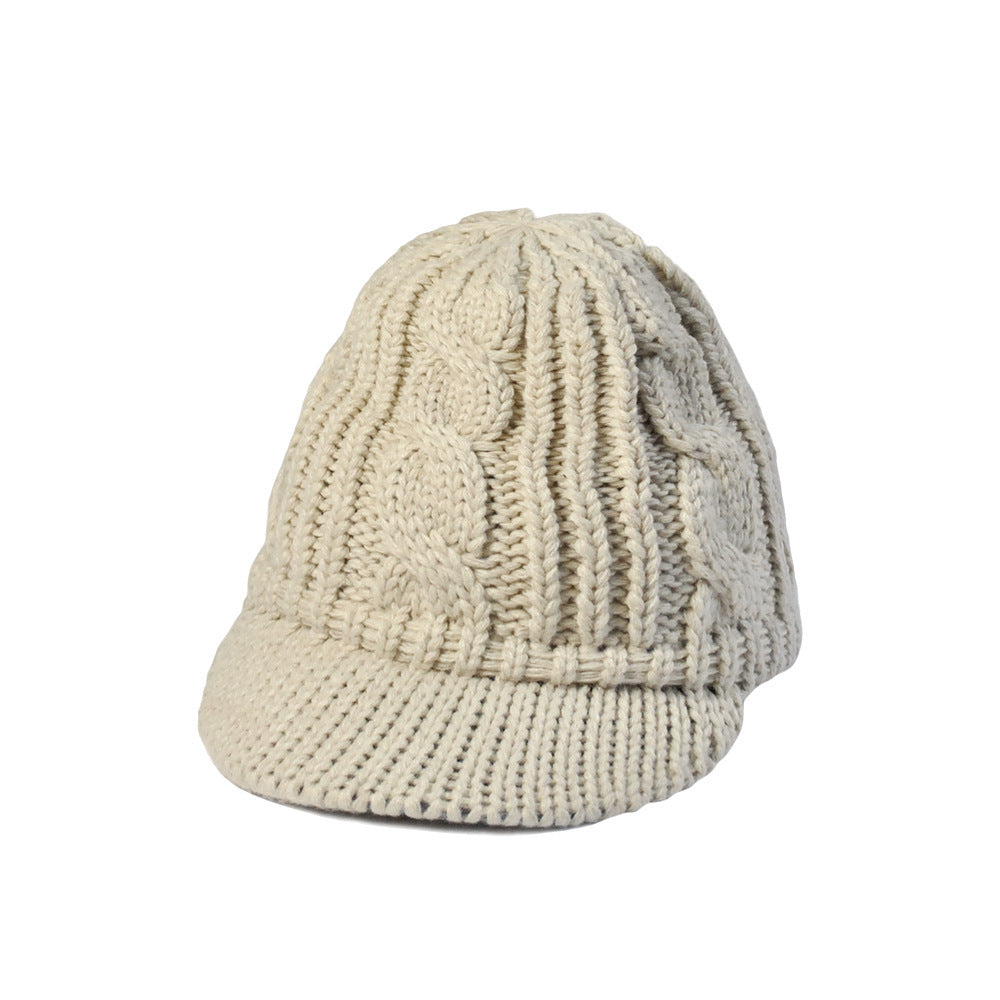 Woolen Knitted Cap - Ear protection cap