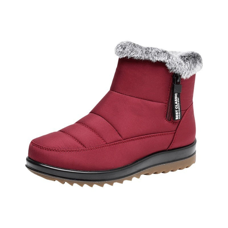 Winter Snow Boot With Side Zipper For Women