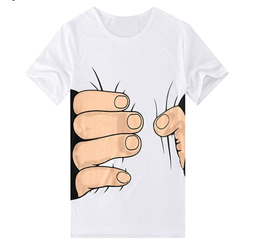 3D Big Hand Short Sleeve T-shirt