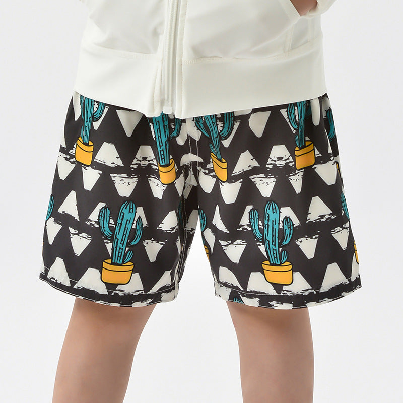 Children's Beach Shorts -  boxer swimming trunks