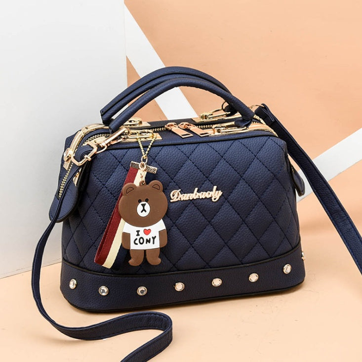 Single Shoulder Diagonal Small Bag - Korean fashion handbag small square bag