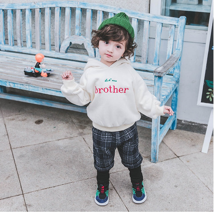 Boys Hooded Autumn and winter sweater