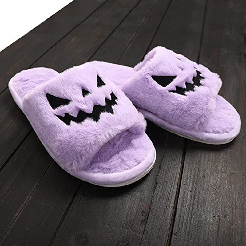 Halloween Shoes - Winter Cute Warm Home Slippers Women