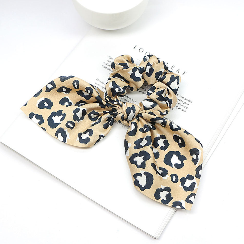 Pearl Pendant Large Intestine Ring Hair Band Women's Hair Knot Knotted Big Bow Hair Rope - JumoShop