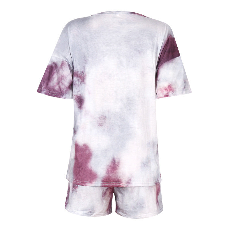 Tie-dye Print Pajamas Loungewear