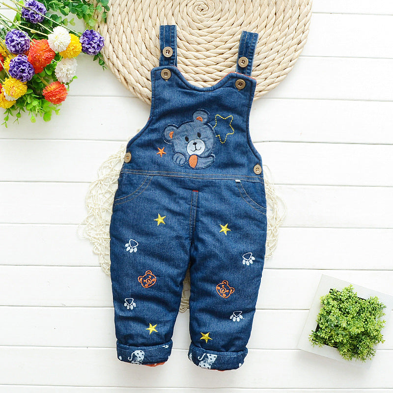 Cute Demin Children's Overalls - Girls Demin Overalls