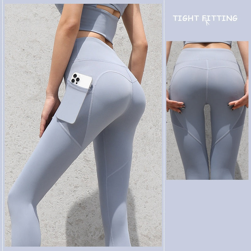 High-Waist Push-Up Seamless Gym Leggings with Pockets – Comfort Meets Performance Gym Sport Seamless Leggings With Pockets Push Up High Waist Pants Women Fitness Running Yoga Pants Gym Sport Seamless Leggings - JumoShop