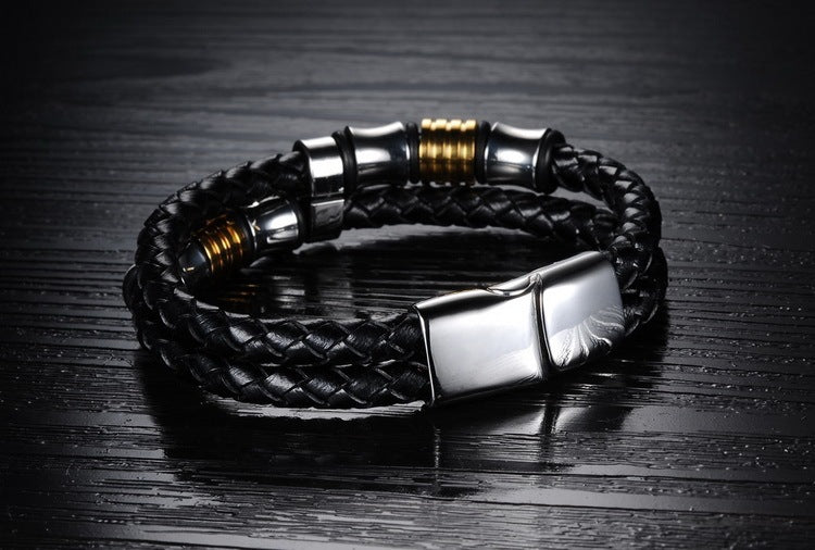 Magnetic Buckle  Knitted Hand Bracelet