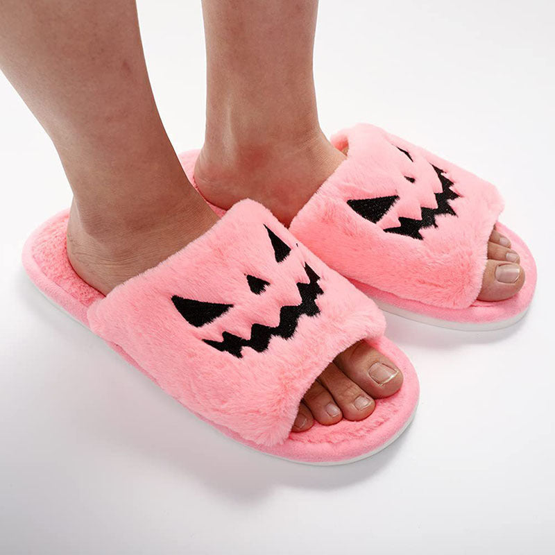 Halloween Shoes - Winter Cute Warm Home Slippers Women