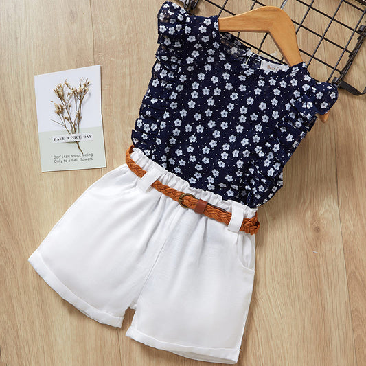 Stylish Babies/Girls Sets - New Short Sleeve T-Shirt & Pants Dress